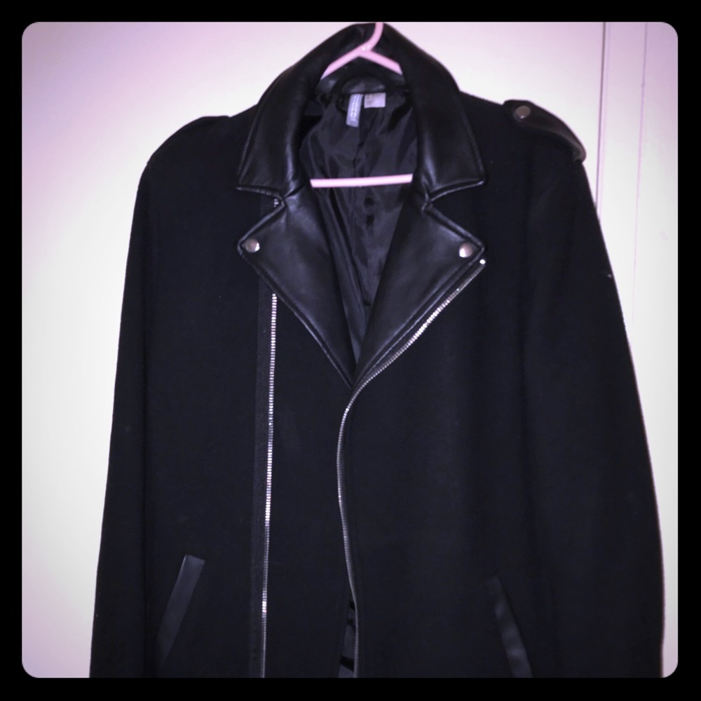 H&M Long Biker Jacket